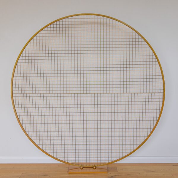 Gold mesh backdrop