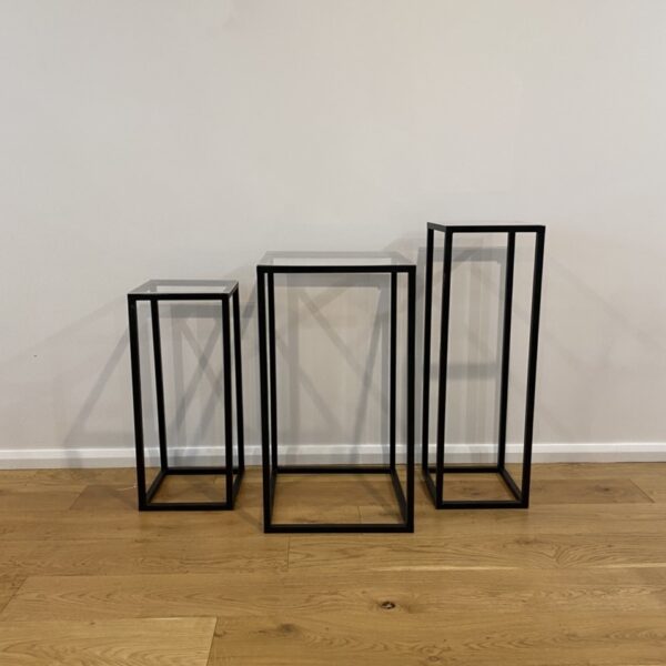 Black plinths