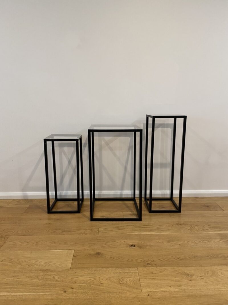 Black plinths