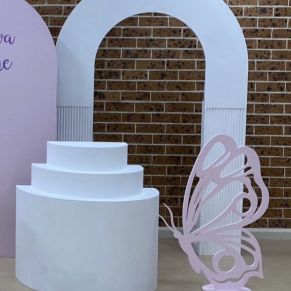 Scarlett arch backdrop