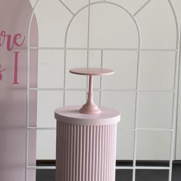 Rippled plinth - pink