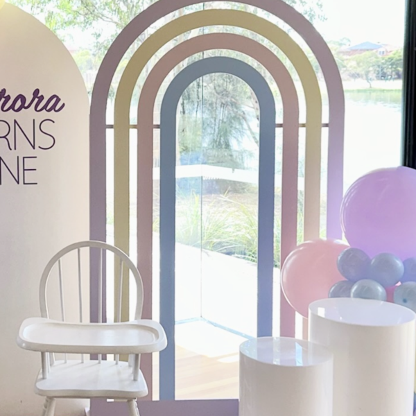 Rainbow arch - pastel