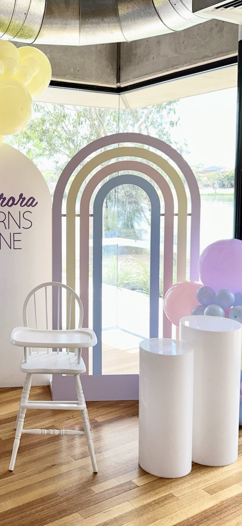Rainbow arch - pastel